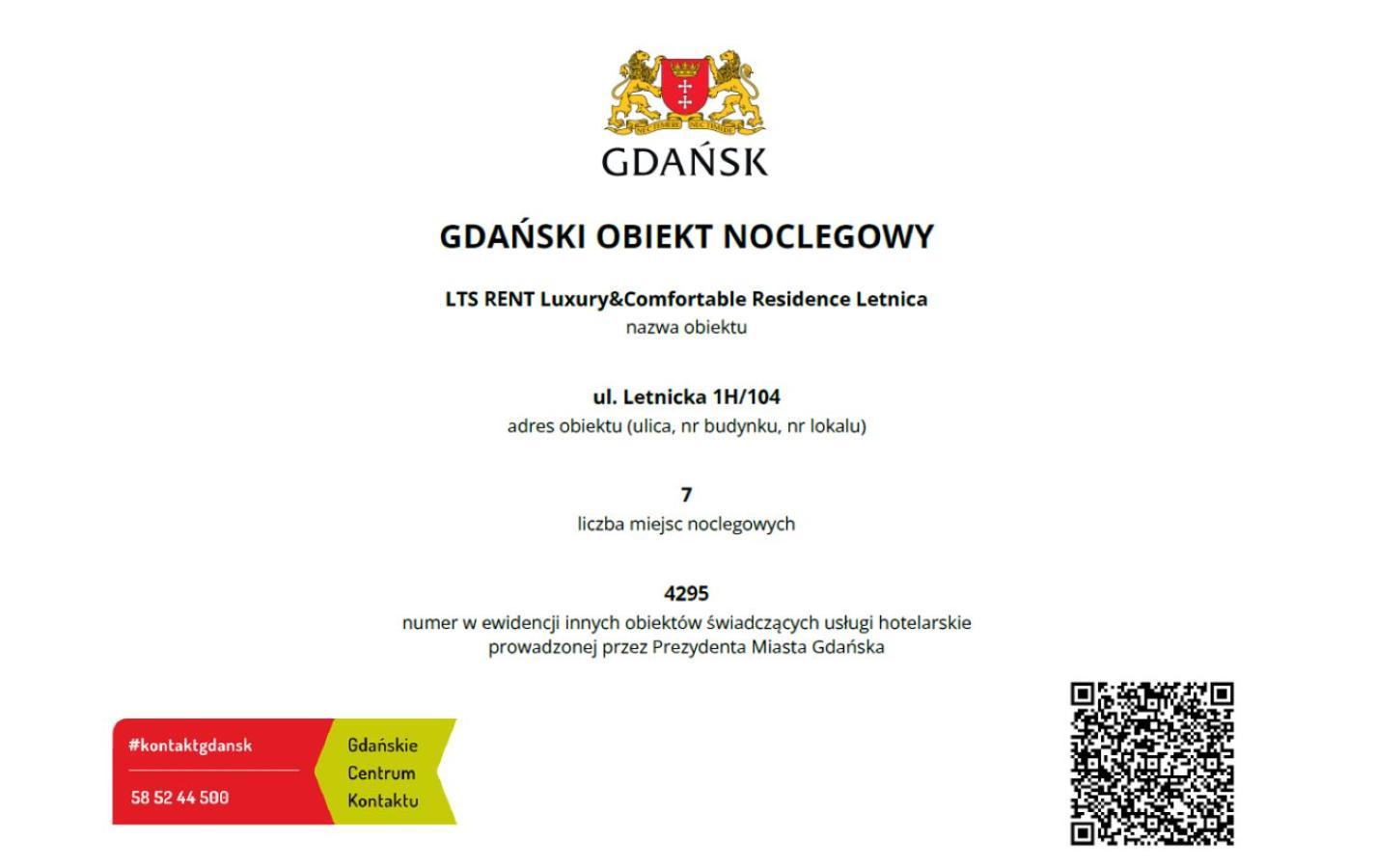 Lts Rent Luxury & Comfortable Residence Letnica Gdansk Exterior foto